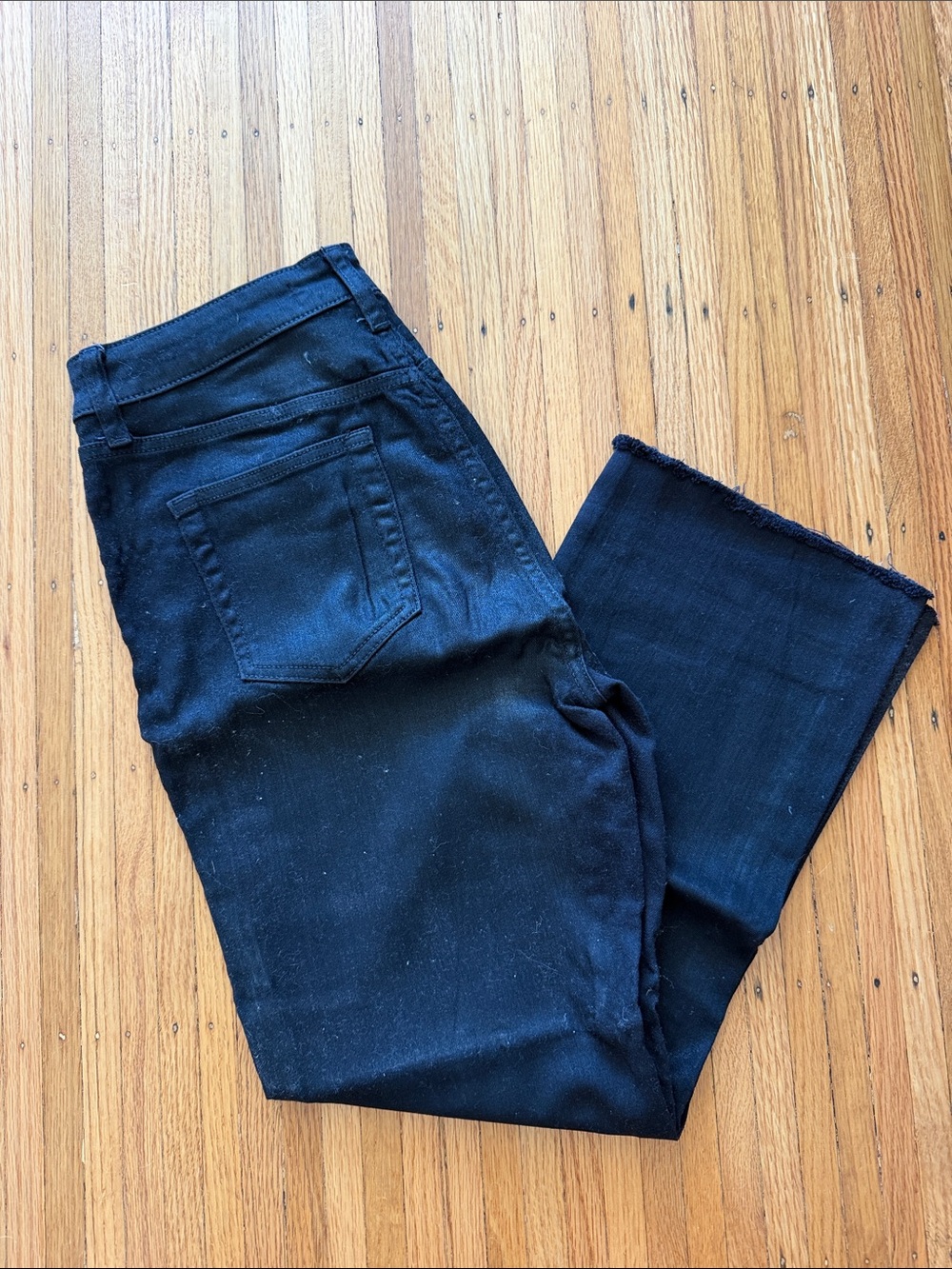 Joe's Jeans Black Flare Crop Jeans